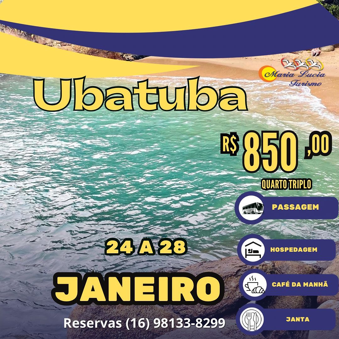 Ubatuba/SP - 24 a 28 de Janeiro 2025